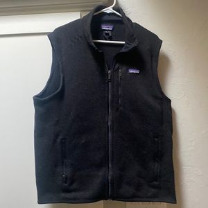 Patagonia black zip up vest